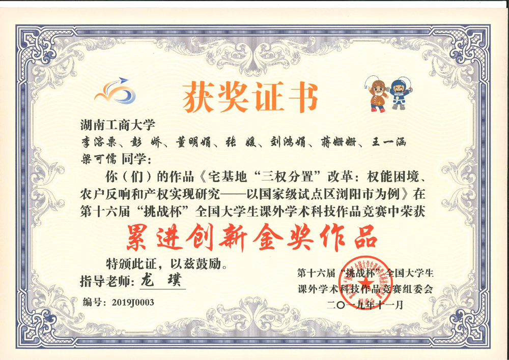 累进创新金奖2019